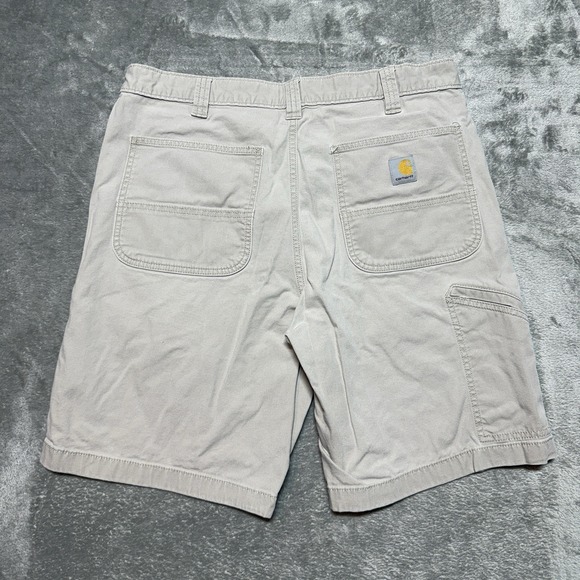 Carhartt Other - Carhartt Mens Relaxed Fit Carpenter Shorts Rugged Flex Duck Tan Size 36 Canvas